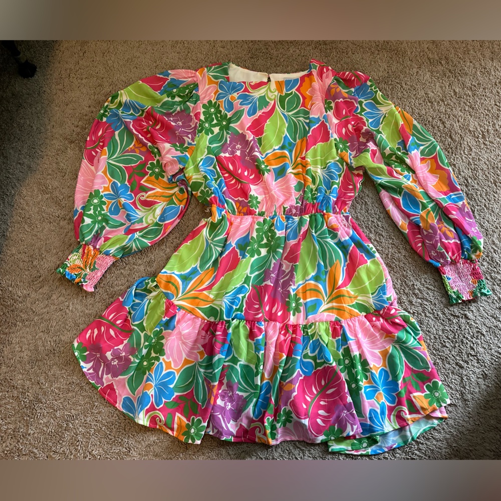 Baltic Born Vibrant Floral Long Sleeve Dress - Picture 4 of 9